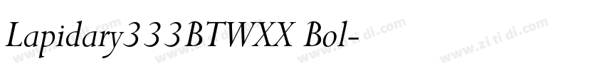 Lapidary333BTWXX Bol字体转换